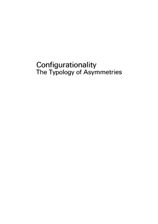 Imagen de portada: Configurationality 1st edition 9783110130447