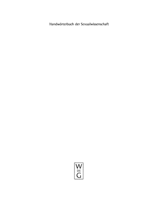 Cover image: Handwörterbuch der Sexualwissenschaft 2nd edition 9783110170382