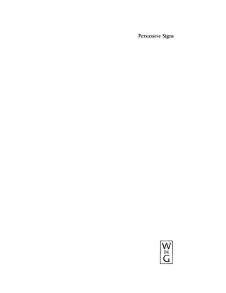 Cover image: Persuasive Signs 1st edition 9783110173406