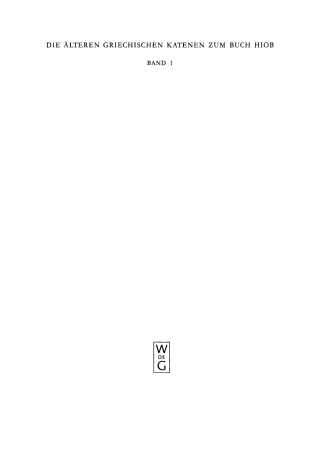 Cover image: Einleitung, Prologe und Epiloge, Fragmente zu Hiob 1,1 - 8,22 1st edition 9783110144833