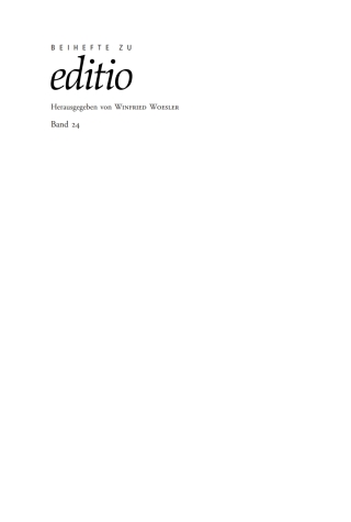 Cover image: Jeremias Gotthelf - Wege zu einer neuen Ausgabe 1st edition 9783484529243