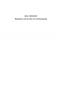 صورة الغلاف: Montesquieu und die Lehre der Gewaltentrennung 1st edition 9783110011005
