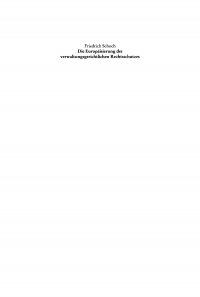 Imagen de portada: Die Europäisierung des verwaltungsgerichtlichen Rechtsschutzes 1st edition 9783110169270