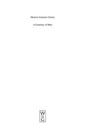Imagen de portada: A Grammar of Mina 1st edition 9783110185652