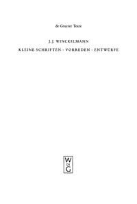 Titelbild: Kleine Schriften • Vorreden • Entwürfe 2nd edition 9783110174441