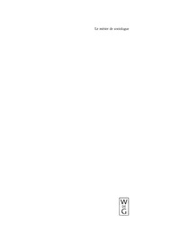 Omslagafbeelding: Le métier de sociologue 5th edition 9783110174298