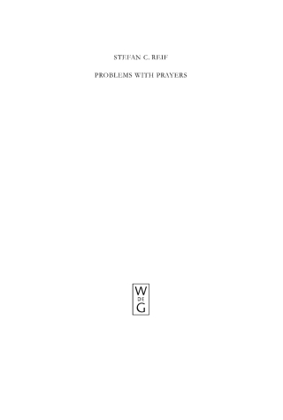 Imagen de portada: Problems with Prayers 1st edition 9783110190915