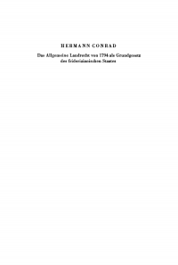 Cover image: Das Allgemeine Landrecht von 1794 als Grundgesetz des friderizianischen Staates 1st edition 9783110011180