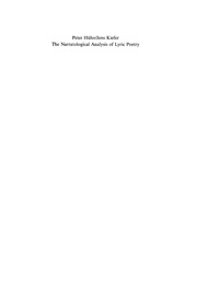 Imagen de portada: The Narratological Analysis of Lyric Poetry 1st edition 9783110184075