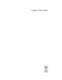 Imagen de portada: Language in Time and Space 1st edition 9783110176483