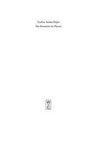 Cover image: Das Komische bei Plautus 1st edition 9783110195101