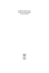 Cover image: Vorlesungen über die kirchliche Geographie und Statistik 1st edition 9783110179293