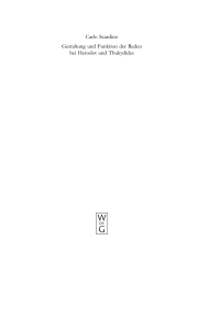 Cover image: Gestaltung und Funktion der Reden bei Herodot und Thukydides 1st edition 9783110195118