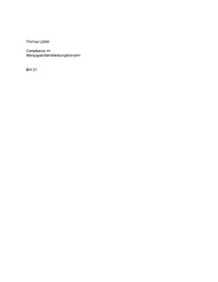 صورة الغلاف: Compliance im Wertpapierdienstleistungskonzern 1st edition 9783899490466