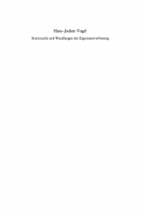صورة الغلاف: Kontinuität und Wandlungen der Eigentumsverfassung 1st edition 9783110068696