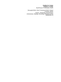 Immagine di copertina: Volume 1: Morphology and Systematics (Archostemata, Adephaga, Myxophaga, Polyphaga partim) 1st edition 9783110171303