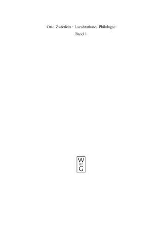 Imagen de portada: Seneca 1st edition 9783110181807