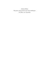 Omslagafbeelding: Rezeption und Funktion der Vätererzählungen bei Philo von Alexandria 1st edition 9783110181999