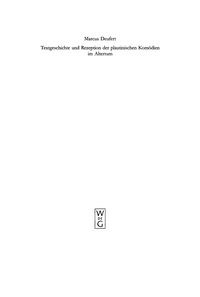 Cover image: Textgeschichte und Rezeption der plautinischen Komödien im Altertum 1st edition 9783110173369