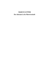 Titelbild: Der Aktionär in der Marktwirtschaft 1st edition 9783110048261