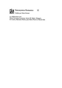 Omslagafbeelding: Antroponimia medieval galega (ss. VIII–XII) 1st edition 9783484555129