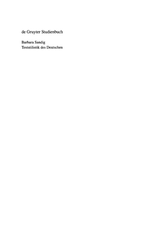 表紙画像: Textstilistik des Deutschen 2nd edition 9783110188707