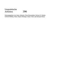 Titelbild: Studien zu seriellen Verbkonstruktionen 1st edition 9783484303966