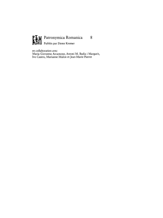 Cover image: L'onomastica personale nella città di Roma dalla fine del secolo XIX ad oggi 1st edition 9783484555082