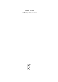 Cover image: Der hagiographische Topos 1st edition 9783110184396