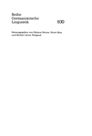 Cover image: Textband 1st edition 9783484311008
