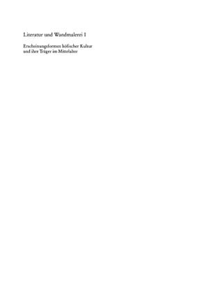 Cover image: Erscheinungsformen höfischer Kultur und ihre Träger im Mittelalter 1st edition 9783484108356