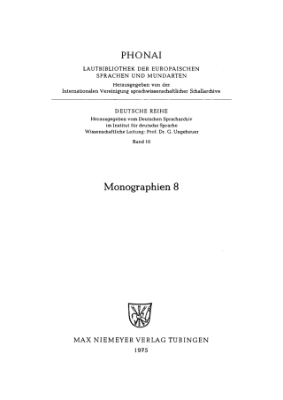 Imagen de portada: Mannheim. Umgangssprache 1st edition 9783484230163