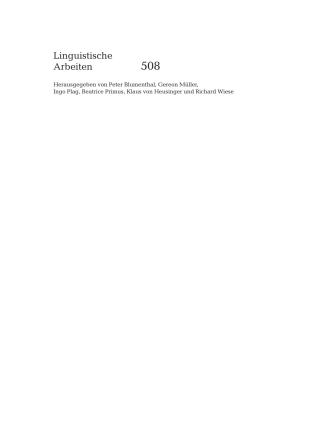 Cover image: The Intonation of Givenness 1st edition 9783484305083
