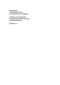 Omslagafbeelding: Das Kollisionsrecht der indirekt gehaltenen Wertpapiere 1st edition 9783899493658
