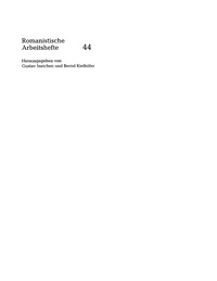 Cover image: Einführung in die Morphologie des Spanischen 1st edition 9783484540446