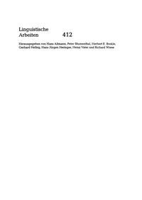 表紙画像: Probleme der Interaktion von Lexik und Aspekt (ILA) 1st edition 9783484304123