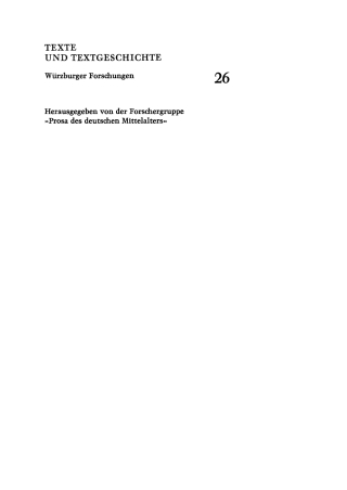 Imagen de portada: Text Q–Z 1st edition 9783484360266