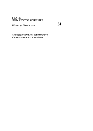 Cover image: Text D–K 1st edition 9783484360242