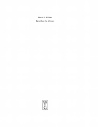 Titelbild: Tertullian the African 1st edition 9783110194531