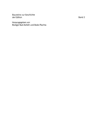 Titelbild: Editionen zu deutschsprachigen Autoren als Spiegel der Editionsgeschichte 1st edition 9783484297029