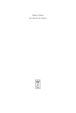 Titelbild: Der Mensch im Mythos 1st edition 9783110190366