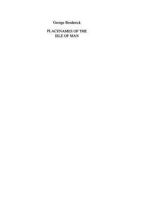 Imagen de portada: Sheading of Michael (Kirk Michael, Ballaugh and Jurby) 1st edition 9783484401303