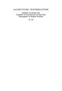 Imagen de portada: Reimpaarsprüche und Lieder 1st edition 9783484202054