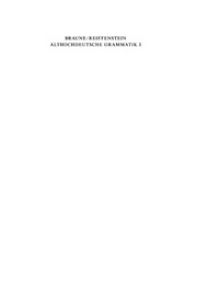 Omslagafbeelding: Althochdeutsche Grammatik I 15th edition 9783484108615