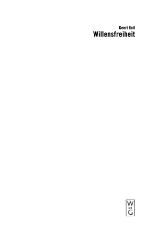 Imagen de portada: Willensfreiheit 1st edition 9783110195613