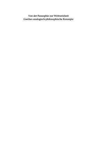 Cover image: Von der Pansophie zur Weltweisheit 1st edition 9783484108639