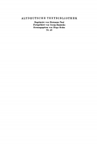 Titelbild: Die Lieder Walthers von der Vogelweide 4th edition 9783484200173