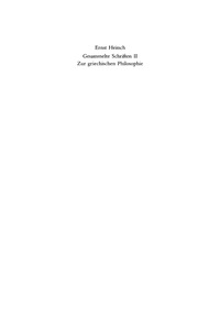 Immagine di copertina: Zur griechischen Philosophie 1st edition 9783598777028