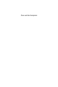 Cover image: Ärzte und ihre Interpreten 1st edition 9783598778506