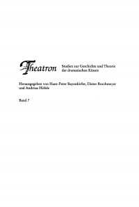 Titelbild: Theatralia Judaica I 1st edition 9783484660076